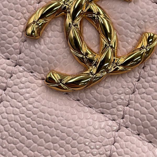 シャネル コインケース ココマーク マトラッセ フラグメントケース キャビアスキン AP5015 カードケース