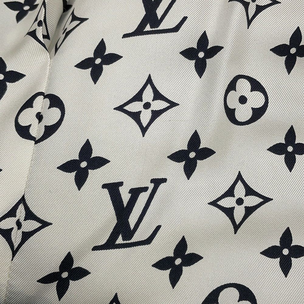 ルイヴィトン ファージャケット ダミエ フォックス インターシャ レディースサイズ38 1A5RDH 黒 ブラック 白