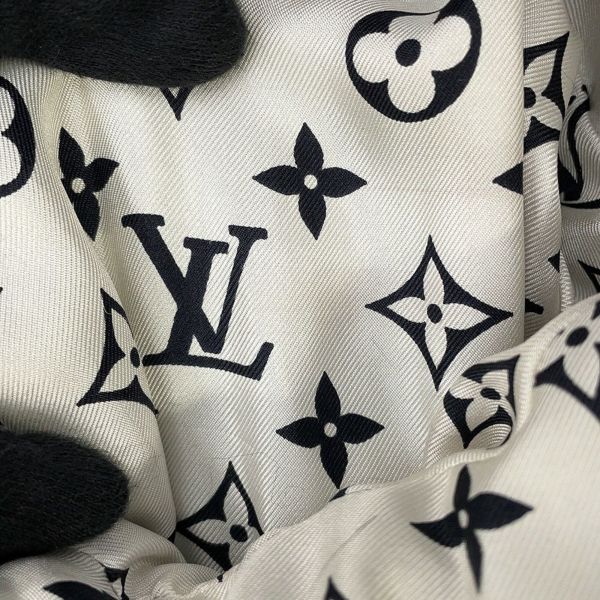 ルイヴィトン ファージャケット ダミエ フォックス インターシャ レディースサイズ38 1A5RDH 黒 ブラック 白