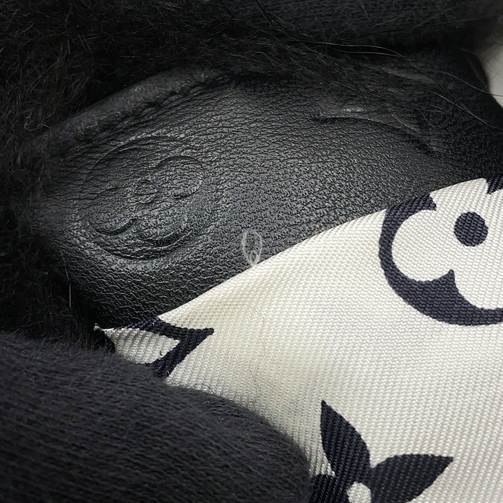 ルイヴィトン ファージャケット ダミエ フォックス インターシャ レディースサイズ38 1A5RDH 黒 ブラック 白