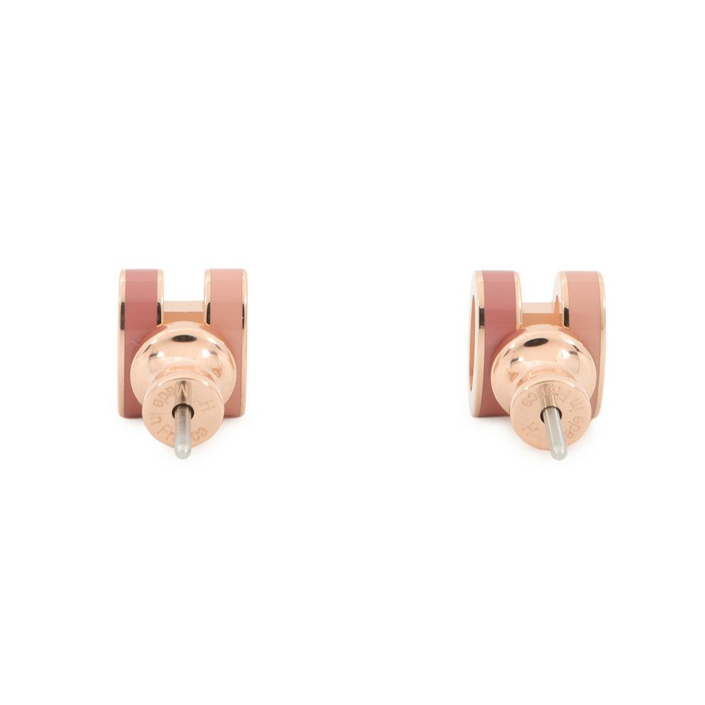 エルメス ピアス ミニ・ポップアッシュ ロカバール ビューティー/ピンクゴールド金具 HERMES アクセサリー
