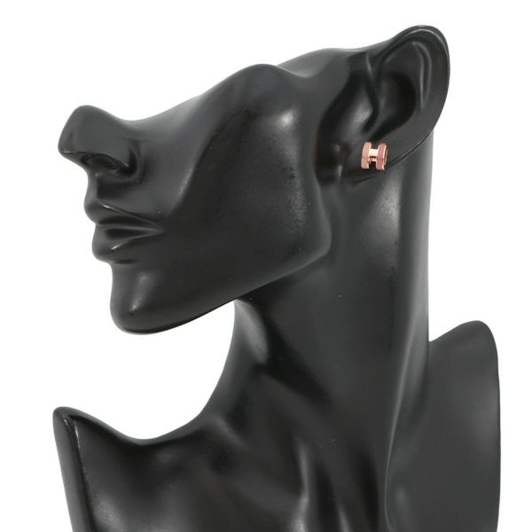 エルメス ピアス ミニ・ポップアッシュ ロカバール ビューティー/ピンクゴールド金具 HERMES アクセサリー