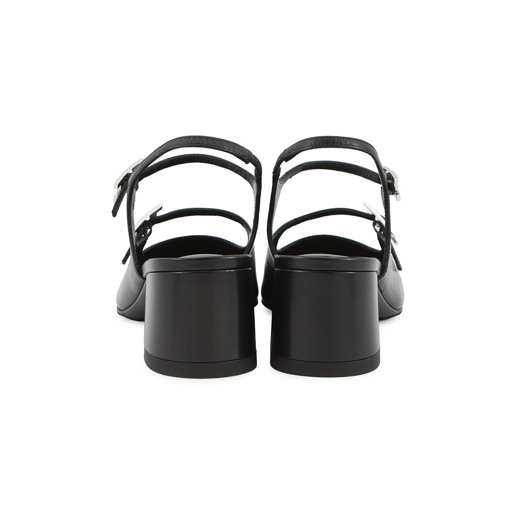 エルメス パンプス ジャッキー 50 レザー レディースサイズ36 1/2 HERMES 靴 黒 シェーヴル