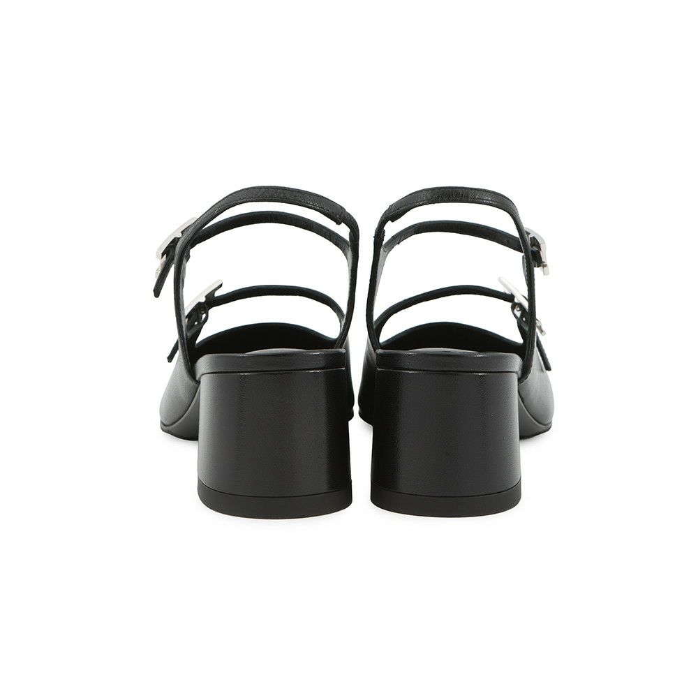 エルメス パンプス ジャッキー 50 レザー レディースサイズ36 1/2 HERMES 靴 黒 シェーヴル