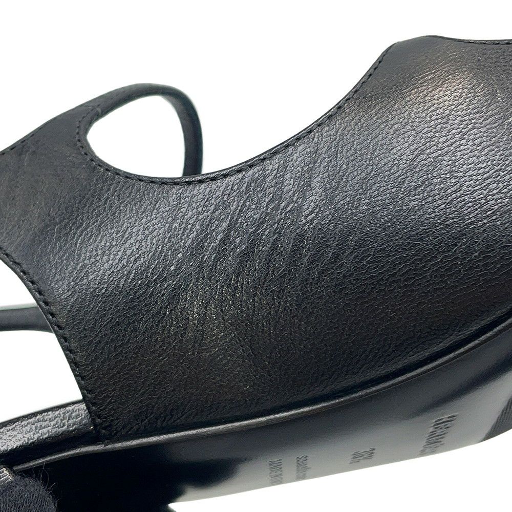 エルメス パンプス ジャッキー 50 レザー レディースサイズ36 1/2 HERMES 靴 黒 シェーヴル