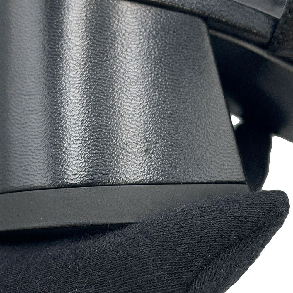 エルメス パンプス ジャッキー 50 レザー レディースサイズ36 1/2 HERMES 靴 黒 シェーヴル