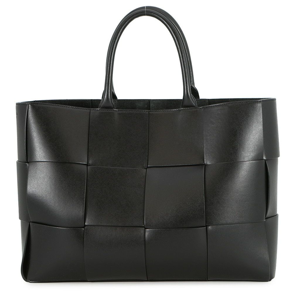 ボッテガヴェネタ トートバッグ マキシイントレチャート アルコトート 756682 BOTTEGA VENETA 黒