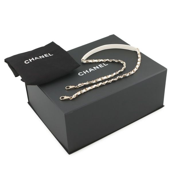 シャネル ハンドバッグ マトラッセ ココマーク トップハンドル フラップ キャビアスキン A92991 2way 白