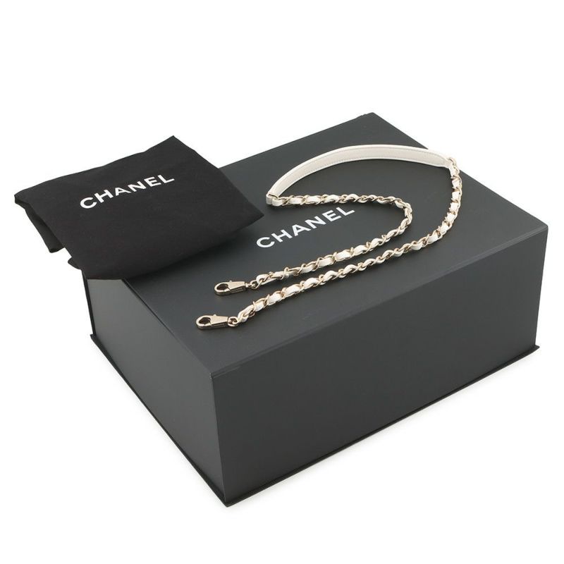 シャネル ハンドバッグ マトラッセ ココマーク トップハンドル フラップ キャビアスキン A92991 2way 白