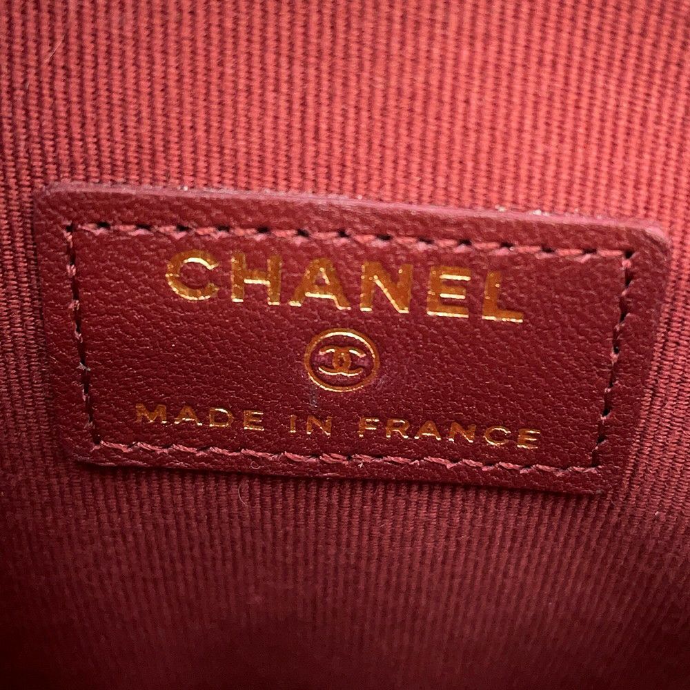 シャネル チェーンショルダーバッグ マトラッセ ココマーク ハート ラムスキン AP2784 CHANEL 黒