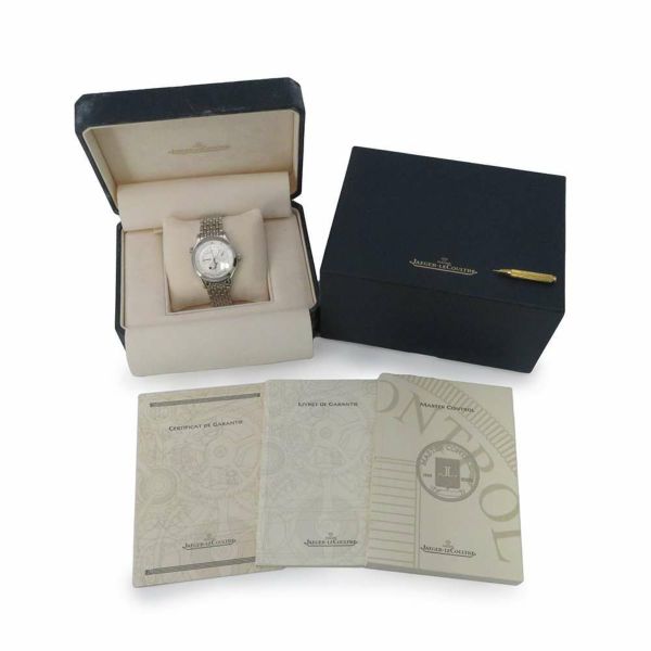 ジャガールクルト マスタージオグラフィーク Q1428120 JAEGER LECOULTRE 腕時計 シルバー文字