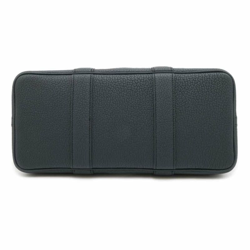 エルメス トートバッグ ガーデンパーティTPM ブルーインディゴ/シルバー金具 ネゴンダ U刻印