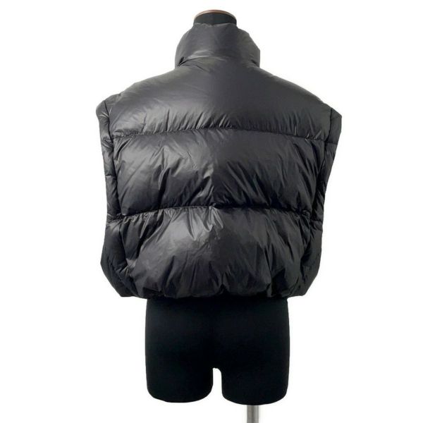 プラダ ダウンジャケット クロップド ベスト/ジャケット トライアングルロゴ レディースサイズ40 291805 PRADA アウター 黒