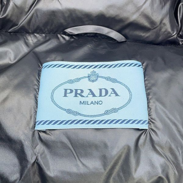 プラダ ダウンジャケット クロップド ベスト/ジャケット トライアングルロゴ レディースサイズ40 291805 PRADA アウター 黒