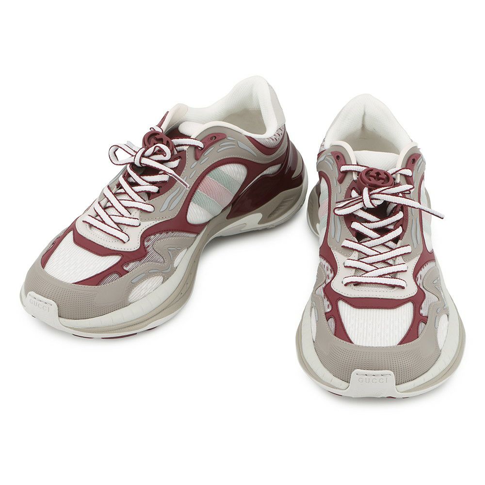 グッチ スニーカー 2.0 メッシュ/レザー インターロッキングG GG メンズサイズ7 814040 GUCCI 靴