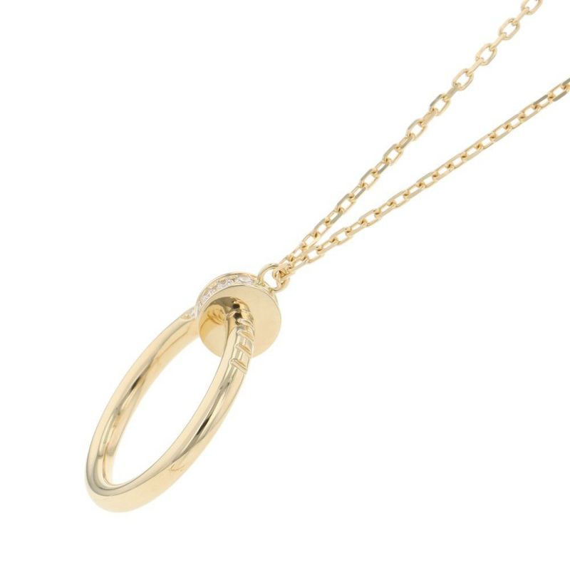 カルティエ ネックレス ジュスト アン クル ダイヤモンド 14P 計0.12ct K18YGイエローゴールド B7224890 Cartier ペンダント