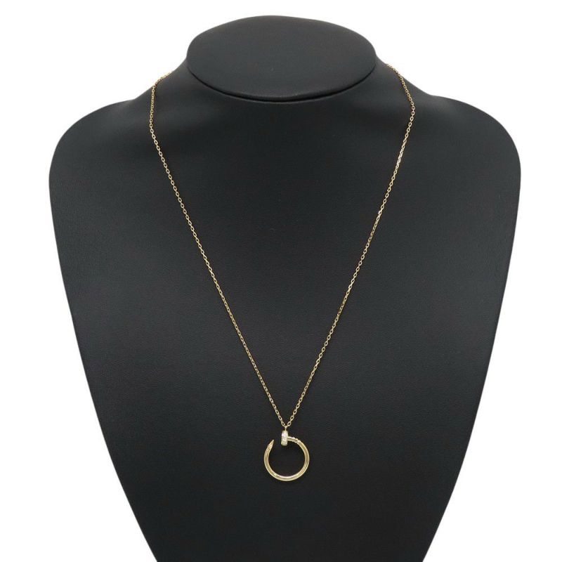 カルティエ ネックレス ジュスト アン クル ダイヤモンド 14P 計0.12ct K18YGイエローゴールド B7224890 Cartier ペンダント