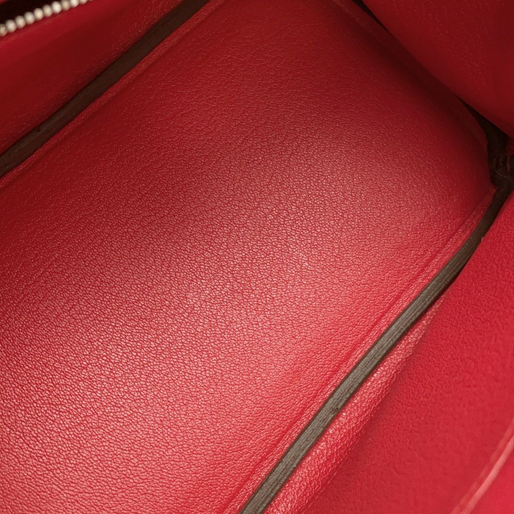 エルメス バーキン25 ルージュクー/シルバー金具 スイフト D刻印 HERMES Birkin ハンドバッグ