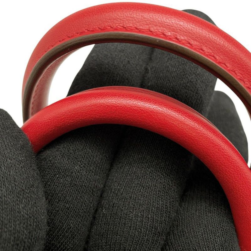 エルメス バーキン25 ルージュクー/シルバー金具 スイフト D刻印 HERMES Birkin ハンドバッグ