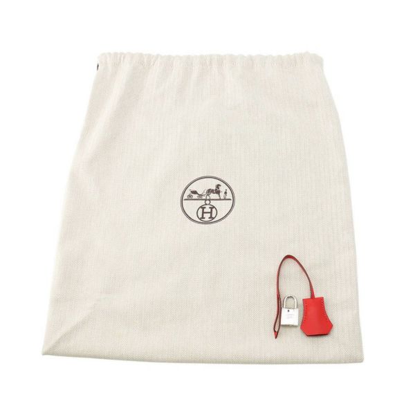 エルメス バーキン25 ルージュクー/シルバー金具 スイフト D刻印 HERMES Birkin ハンドバッグ