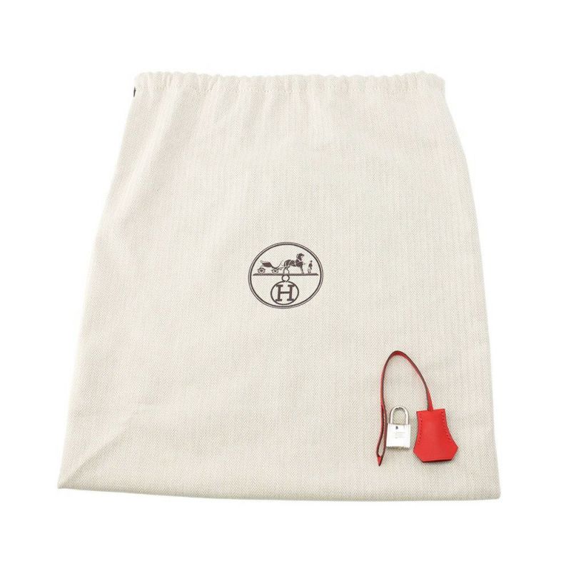 エルメス バーキン25 ルージュクー/シルバー金具 スイフト D刻印 HERMES Birkin ハンドバッグ