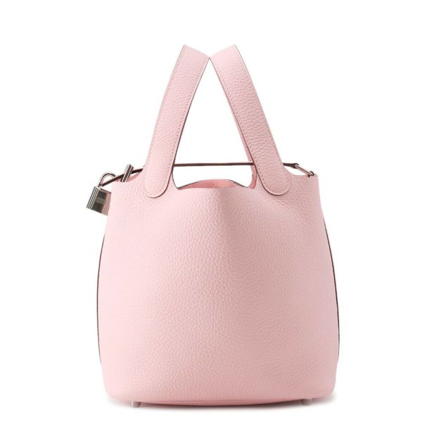 エルメス ハンドバッグ ピコタンロックPM ローズサクラ/シルバー金具 トリヨンクレマンス K刻印
