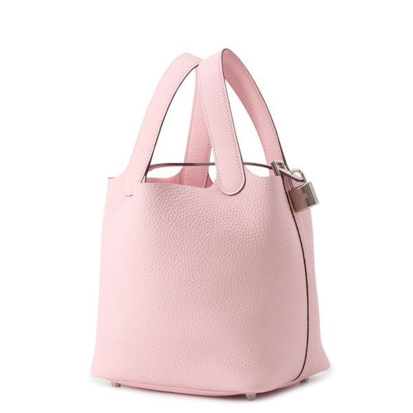 エルメス ハンドバッグ ピコタンロックPM ローズサクラ/シルバー金具 トリヨンクレマンス K刻印