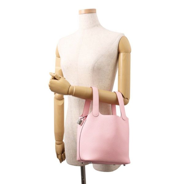 エルメス ハンドバッグ ピコタンロックPM ローズサクラ/シルバー金具 トリヨンクレマンス K刻印