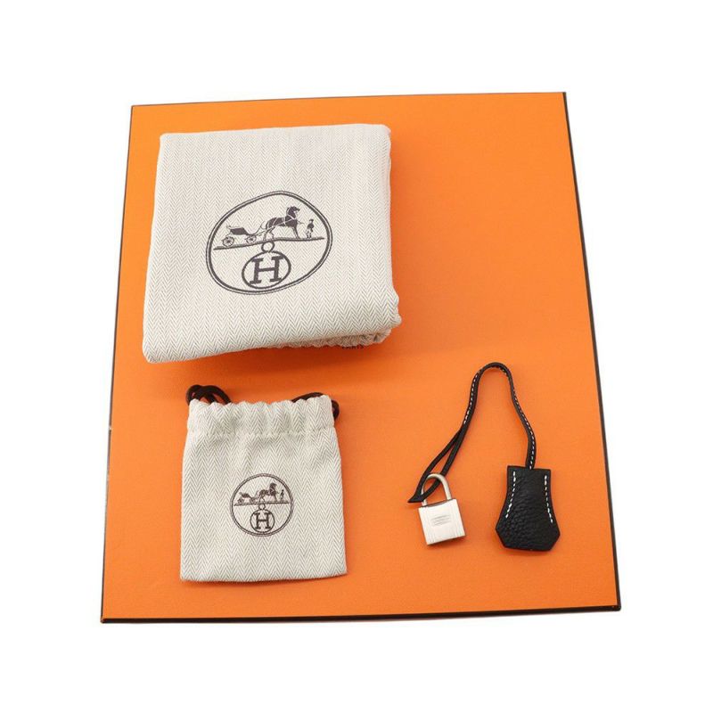 エルメス バーキン25 ブラック/ルージュカザック/マットシルバー金具 トゴ B刻印 HERMES Birkin ハンドバッグ SPO 黒