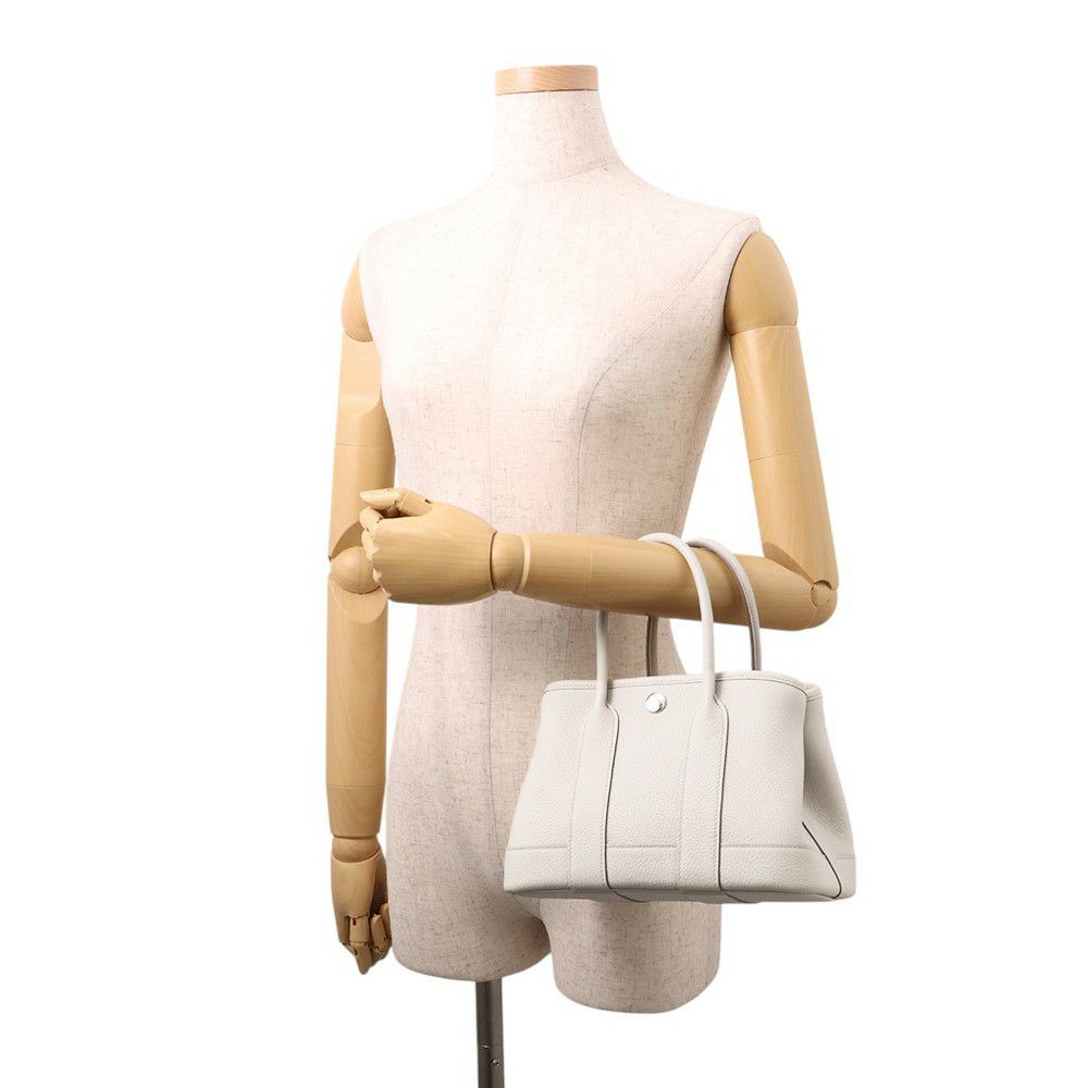 エルメス トートバッグ ネオ・ガーデン 23 ガーデンパーティ べトン/シルバー金具 ネゴンダ K刻印