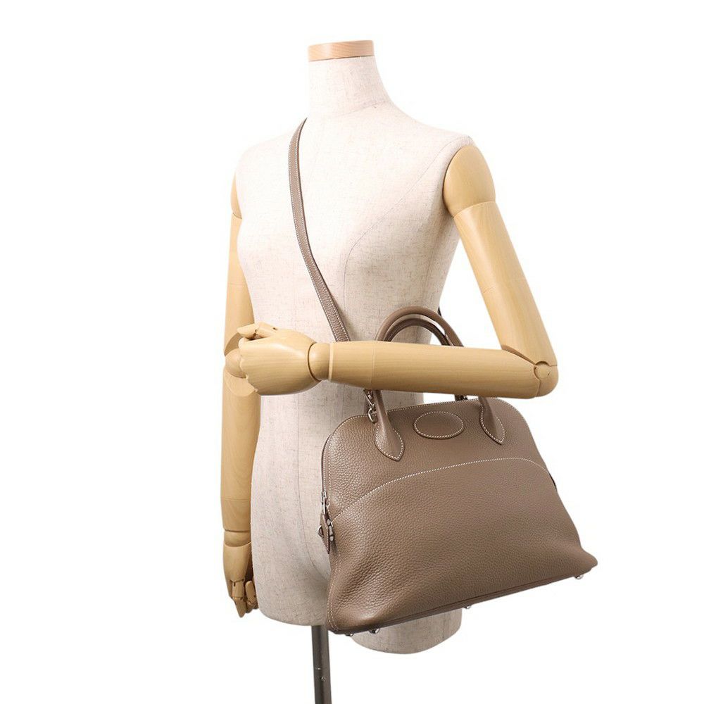 エルメス ハンドバッグ ボリード31 エトゥープ/シルバー金具 トリヨンクレマンス Y刻印 2wayショルダー