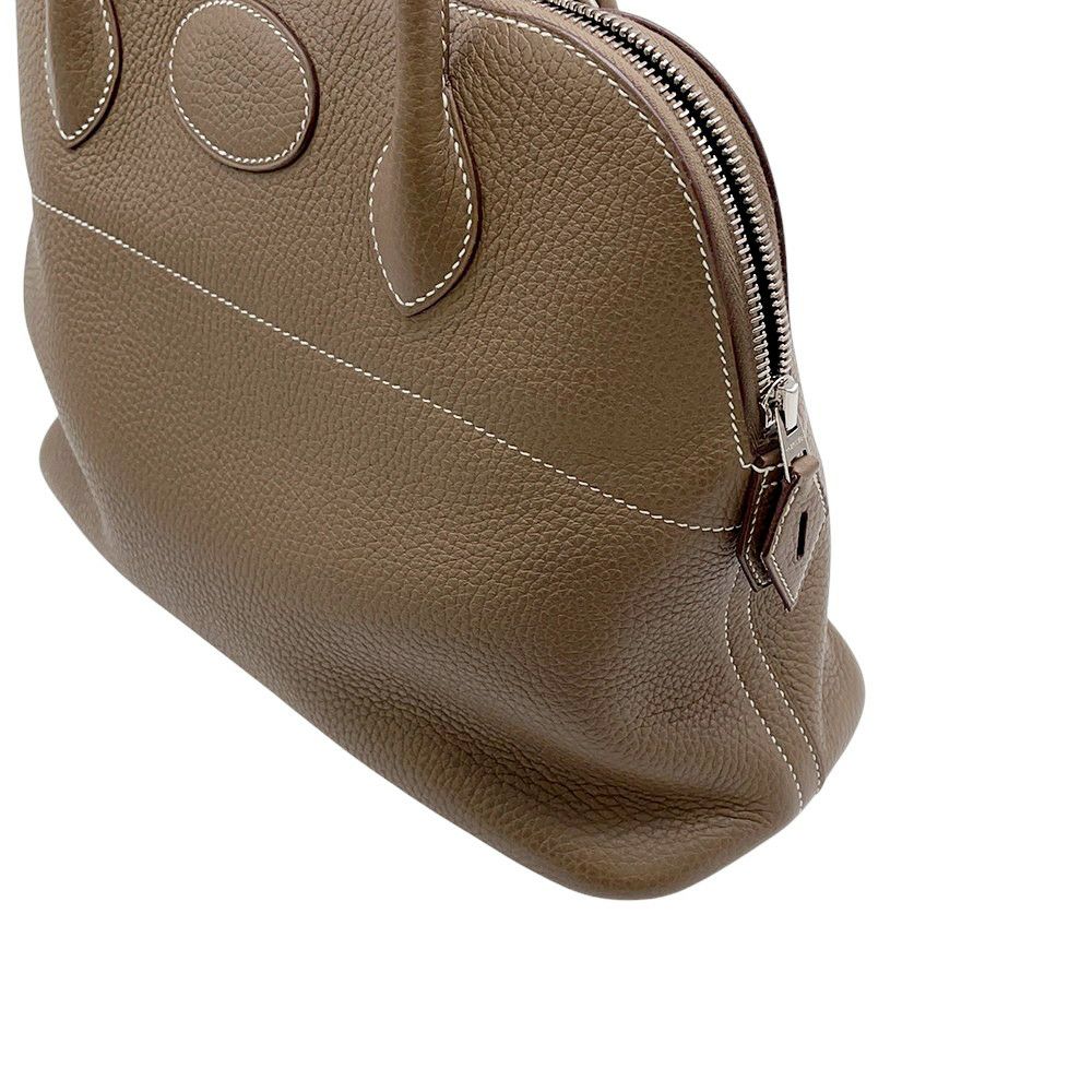 エルメス ハンドバッグ ボリード31 エトゥープ/シルバー金具 トリヨンクレマンス Y刻印 2wayショルダー