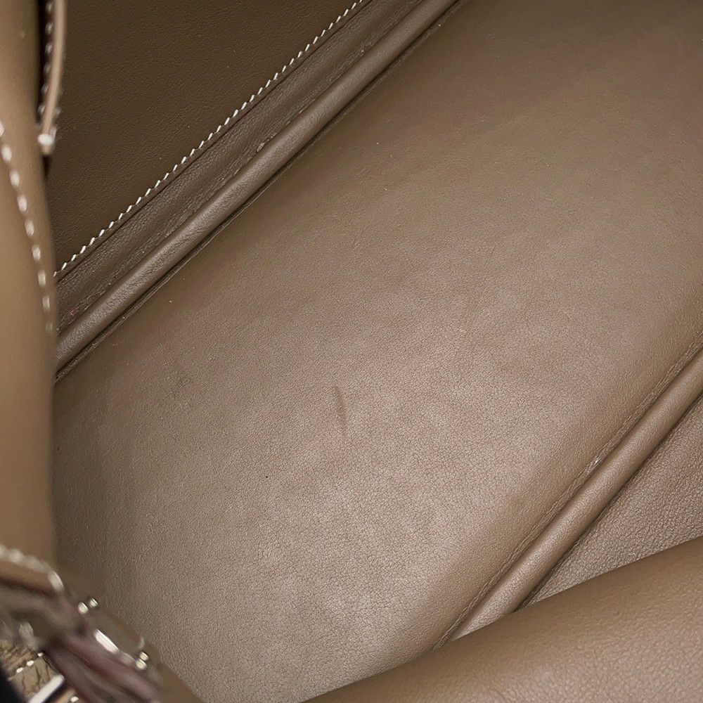 エルメス ハンドバッグ ボリード31 エトゥープ/シルバー金具 トリヨンクレマンス Y刻印 2wayショルダー