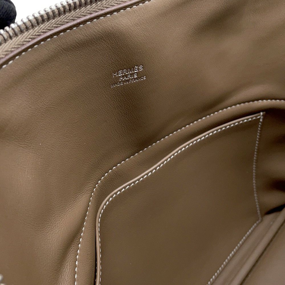 エルメス ハンドバッグ ボリード31 エトゥープ/シルバー金具 トリヨンクレマンス Y刻印 2wayショルダー