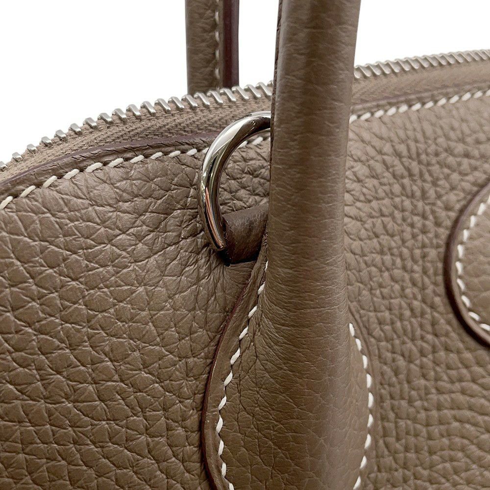 エルメス ハンドバッグ ボリード31 エトゥープ/シルバー金具 トリヨンクレマンス Y刻印 2wayショルダー