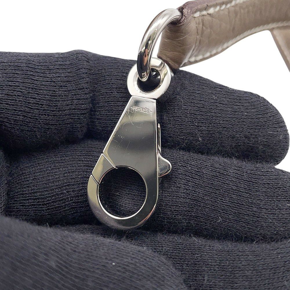 エルメス ハンドバッグ ボリード31 エトゥープ/シルバー金具 トリヨンクレマンス Y刻印 2wayショルダー
