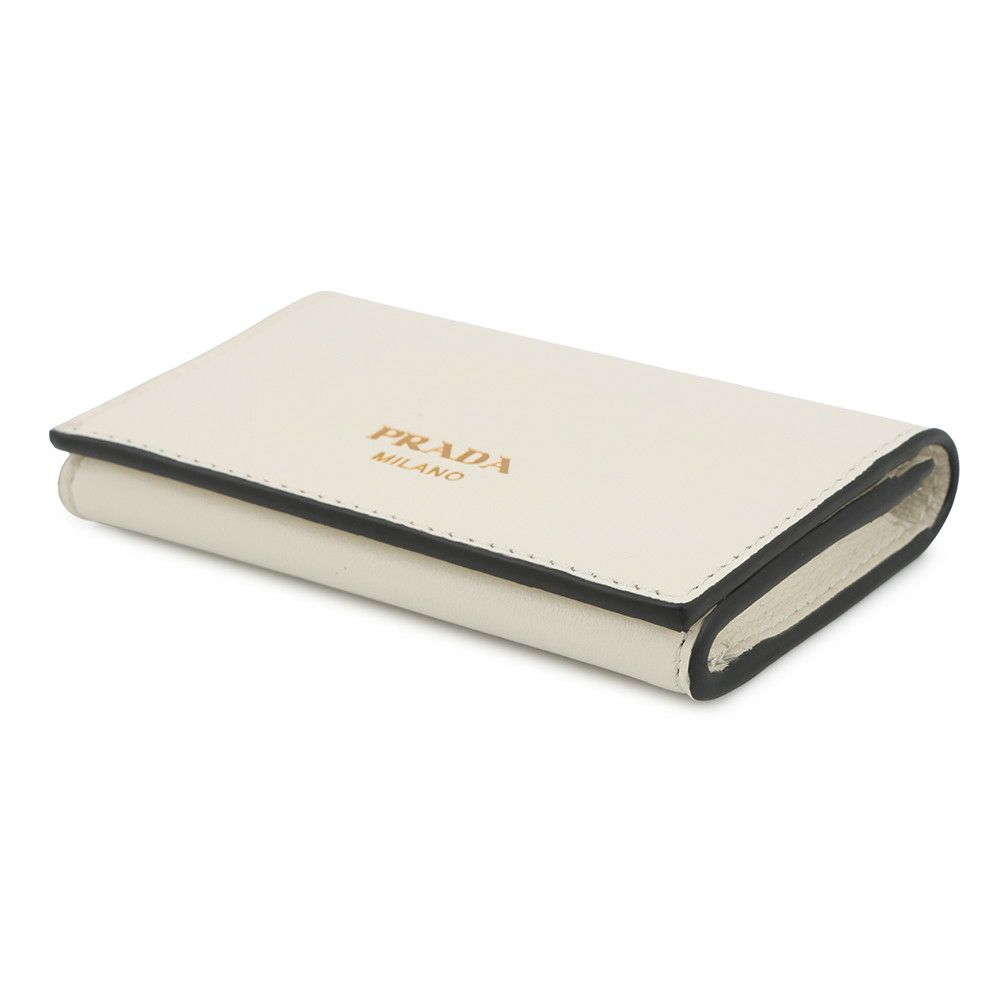 プラダ カードケース ロゴ レザー 1MC110 PRADA 財布 名刺れ 白