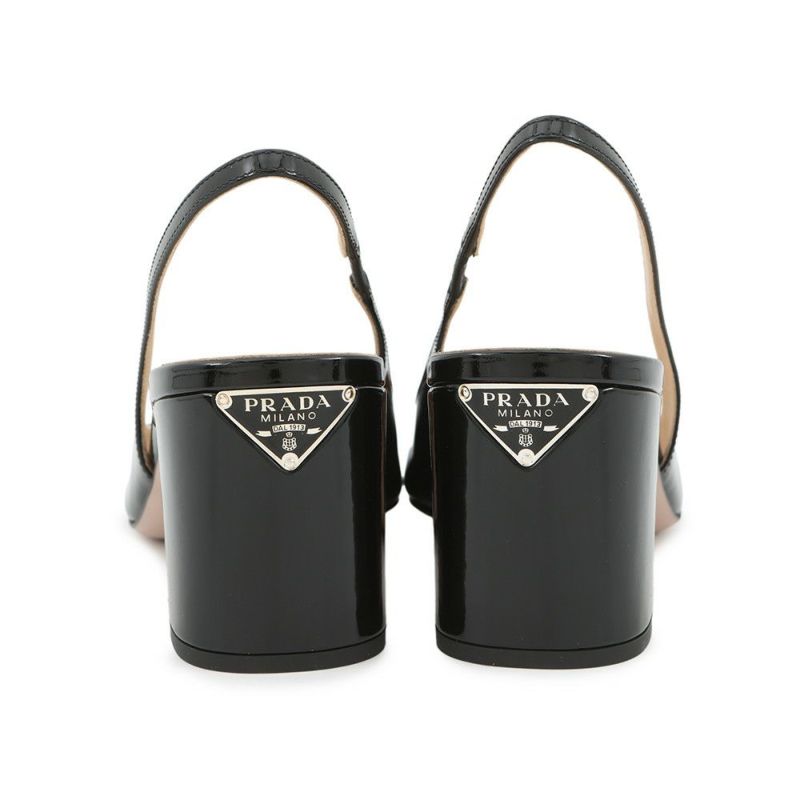プラダ パンプス スリングバックパンプス パテント レディースサイズ36 1I173N PRADA 靴 黒