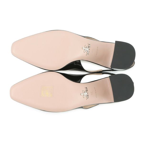 プラダ パンプス スリングバックパンプス パテント レディースサイズ36 1I173N PRADA 靴 黒