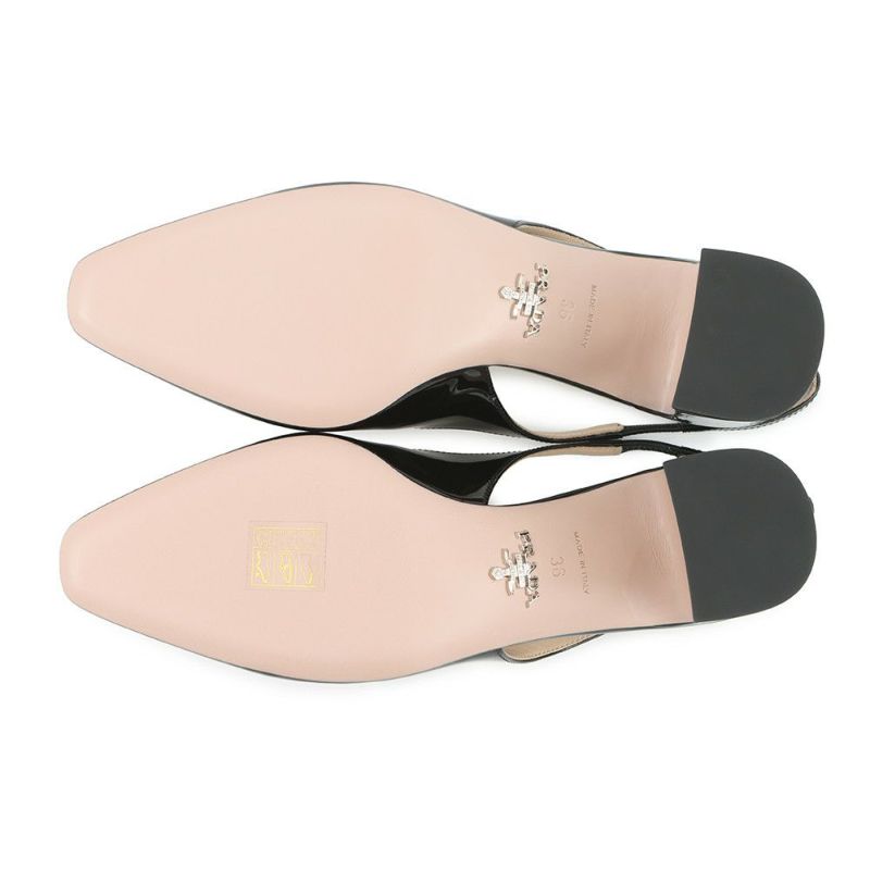 プラダ パンプス スリングバックパンプス パテント レディースサイズ36 1I173N PRADA 靴 黒