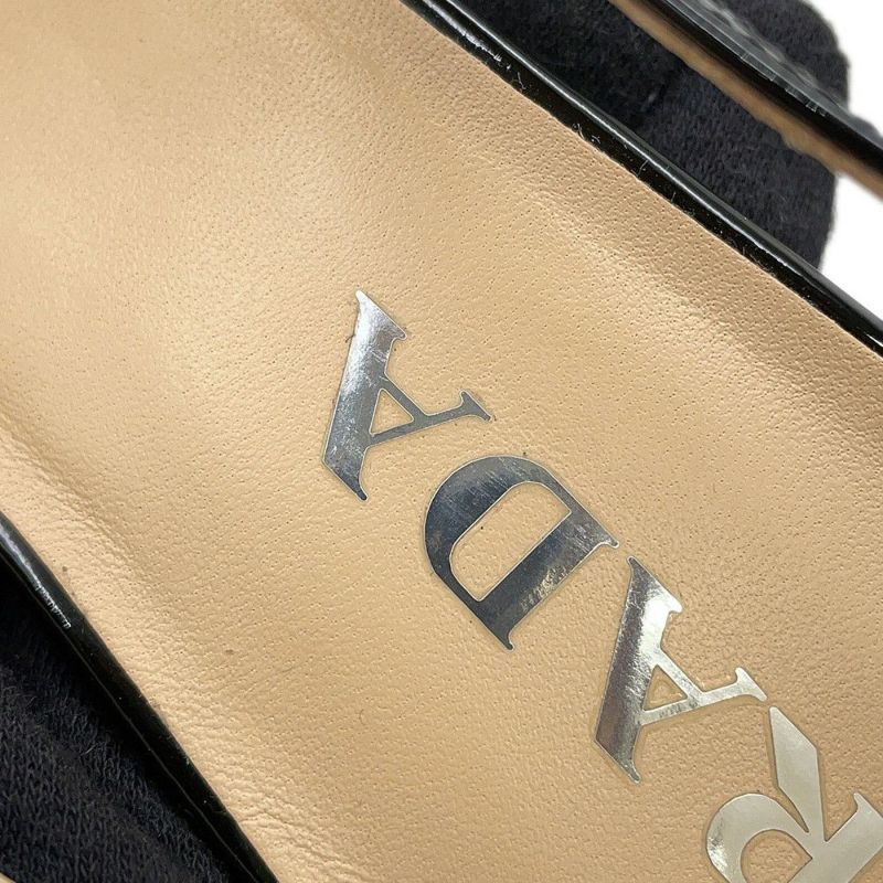 プラダ パンプス スリングバックパンプス パテント レディースサイズ36 1I173N PRADA 靴 黒