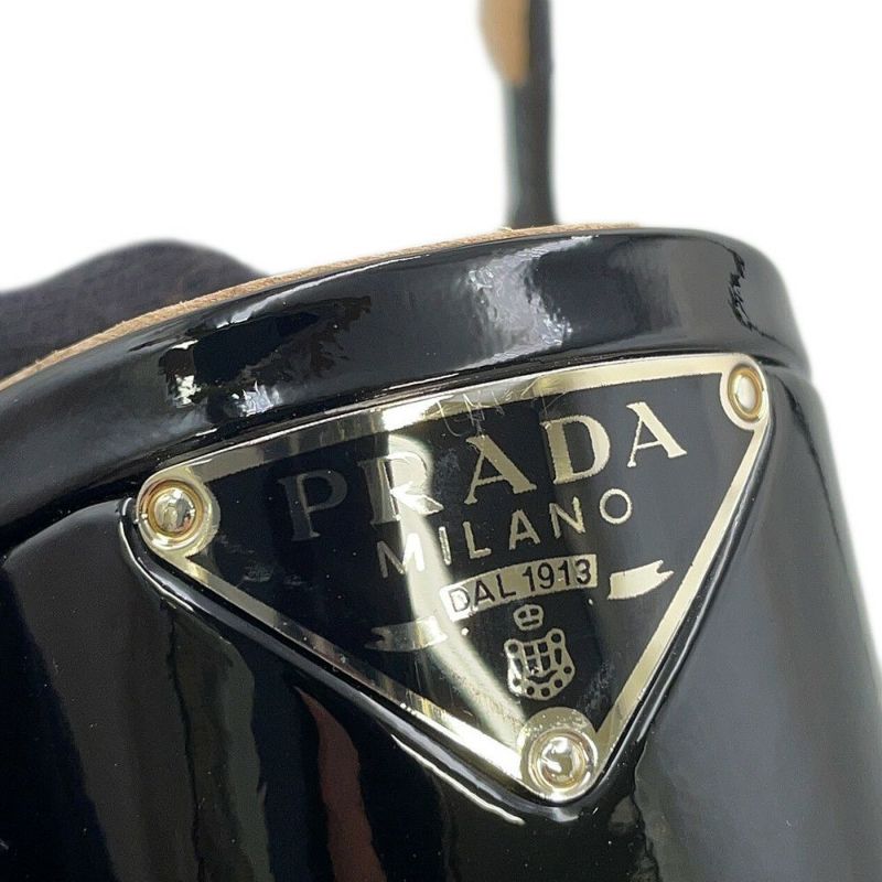 プラダ パンプス スリングバックパンプス パテント レディースサイズ36 1I173N PRADA 靴 黒