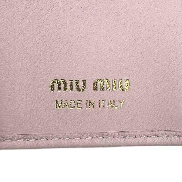 ミュウミュウ キーケース ドット柄 カーフレザー 5PG222 MIUMIIU