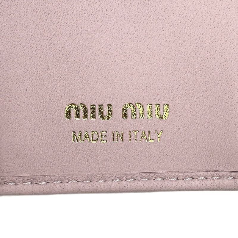 ミュウミュウ キーケース ドット柄 カーフレザー 5PG222 MIUMIIU