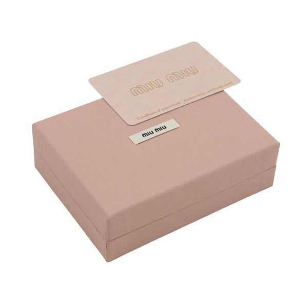 ミュウミュウ キーケース ドット柄 カーフレザー 5PG222 MIUMIIU