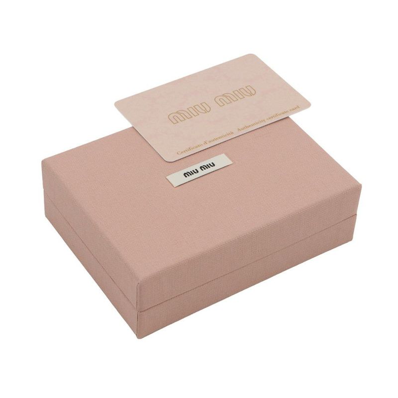 ミュウミュウ キーケース ドット柄 カーフレザー 5PG222 MIUMIIU