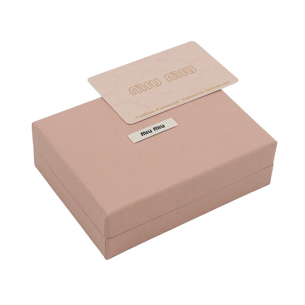 ミュウミュウ キーケース ドット柄 カーフレザー 5PG222 MIUMIIU