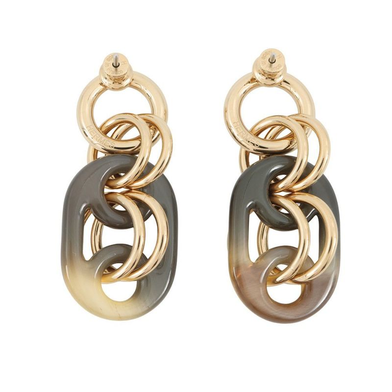 エルメス ピアス ユリディス PM バッファローホーン HERMES アクセサリー