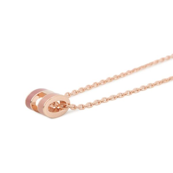 エルメス ネックレス ミニ・ポップアッシュ ロカバール ビューティー ピンク/ピンクゴールド金具 HERMES アクセサリー