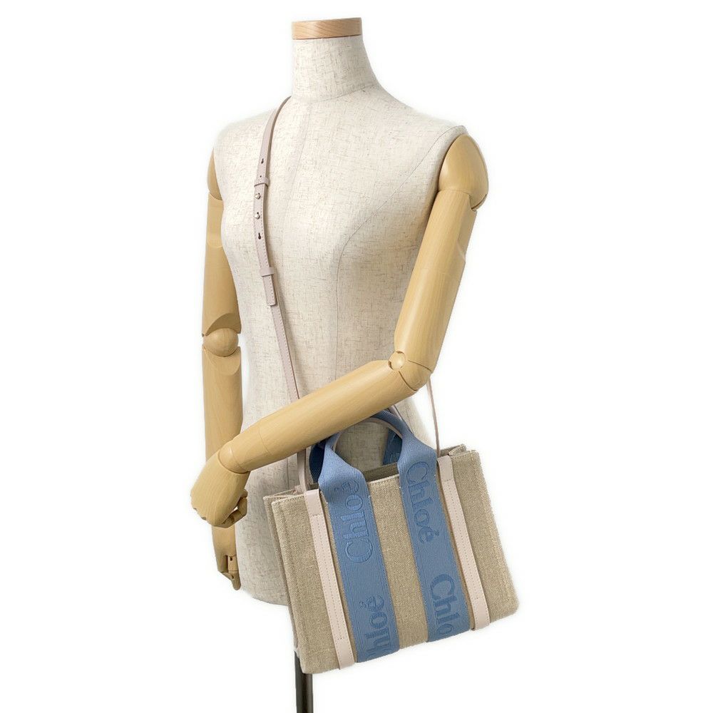 クロエ ハンドバッグ ウッディ トート スモール キャンバス CHC23AS397L174E2 Chloe 2way